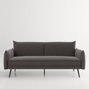 Denver - 3er Bettsofa, gepolstertes Schlafsofa mit Arm- und Rückenlehne, in Anthrazit
