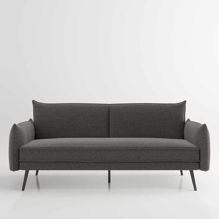 Denver - 3er Bettsofa, gepolstertes Schlafsofa mit Arm- und Rückenlehne, in Anthrazit