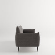 Denver - 3er Bettsofa, gepolstertes Schlafsofa mit Arm- und Rückenlehne, in Anthrazit