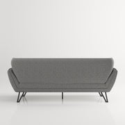 Medina - 3er Sofa mit Arm- und Rückenlehne, inkl. Kissen, Webstoff in Anthrazit