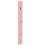 Miami Garderobenpanel mit 3 chromfarbenen Haken, Autometallic-Lackierung in Rose quarz