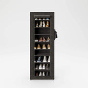 PLAYBOY - Schuhschrank "TRACY" mit 9 Einlegeböden, Reissverschluss, Retro-Design