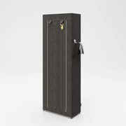 PLAYBOY - Schuhschrank "TRACY" mit 9 Einlegeböden, Reissverschluss, Retro-Design