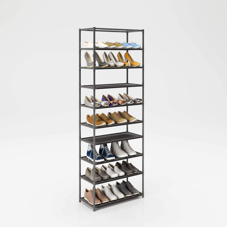 PLAYBOY - Schuhschrank "TRACY" mit 9 Einlegeböden, Reissverschluss, Retro-Design