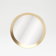 PLAYBOY - Spiegel "GRACE" mit goldenem Metallrahmen, matt, rund im Retro-Design,Spiegel - playboy