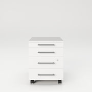 Neo - Schreibtisch, Computertisch, Sekretär, Gamingtisch, inkl  kleinem Rollcontainer, weiß