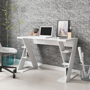 Zalisto - Schreibtisch, Gamingtisch, Computertisch, Homeoffice Tisch, grosse Arbeitsfläche und viel Stauraum