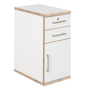 Chicago - Container, Kommoden in verschiedenen Grössen, weiss mit farbiger Kante, Aluminiumgriff, minimalistisches modernes Design - einrichten-24, Regale & Stauraummöbel 