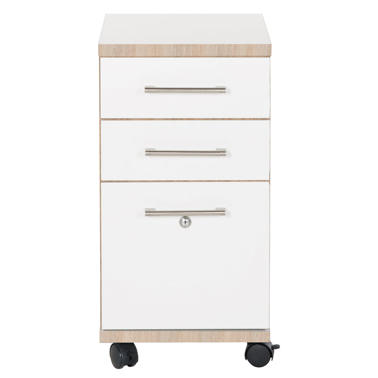Chicago - Container, Kommoden in verschiedenen Grössen, weiss mit farbiger Kante, Aluminiumgriff, minimalistisches modernes Design - einrichten-24, Regale & Stauraummöbel 