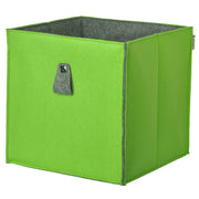 Atlanta - Filzbox, Aufbewahrungsbox, Regaleinsatz 34x34x34cm, faltbar, Grün