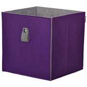 Atlanta - Filzbox, Aufbewahrungsbox, Regaleinsatz 34x34x34cm, faltbar, Lila