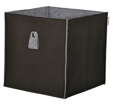 Atlanta - Filzbox, Aufbewahrungsbox, Regaleinsatz 34x34x34cm, faltbar, Anthrazit