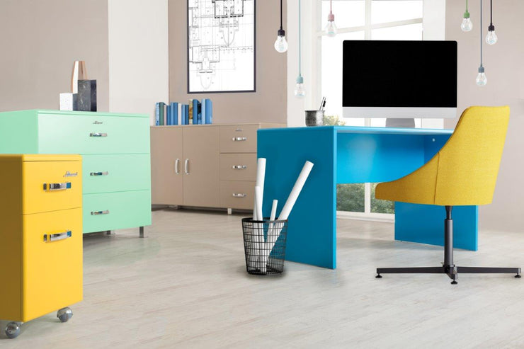 Miami - Kommode mit 3 Schubladen mit Vollauszug, Autometallic-Lackierung, chromfarbene Griffe, Füsse und Logo aus hochwertigem Autoschriftzug, in verschiedenen Farben verfügbar - einrichten-24, Kommoden & Sideboards 