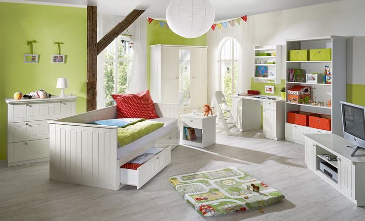 Florenz - Kommode mit 3 Schubladen mit Soft-Close, gefräste Fronten, weiss - einrichten-24, Couch- & Beistelltische 