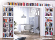 Caro - 4x2 Bücherregal, Cube, Regal, Raumteiler inkl. Kunststofffüssen, eiche sägerau - einrichten-24, Regale & Stauraummöbel 