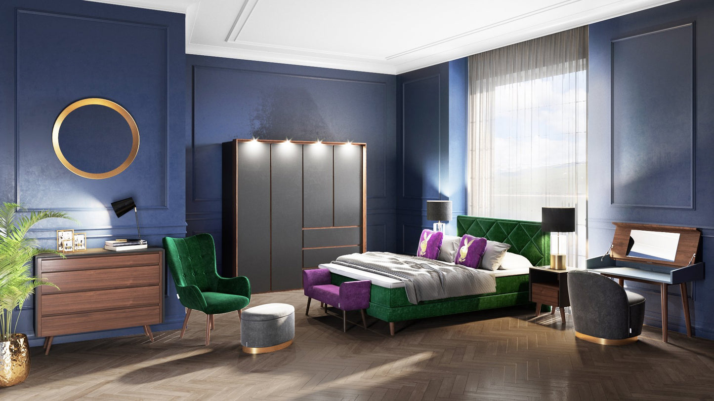 PLAYBOY - Wandregal "TAILOR" 3er Set, 6-eckiger Form, weiss mit farbiger Rückwand und PLAYBOY-Design,Regale - playboy