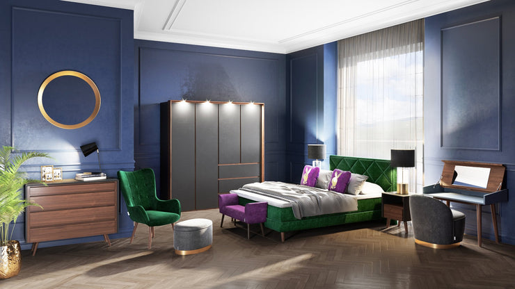 PLAYBOY - Wandregal "TAILOR" 3er Set, 6-eckiger Form, weiss mit farbiger Rückwand und PLAYBOY-Design,Regale - playboy