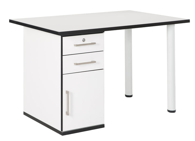 Chicago - Container, Kommoden in verschiedenen Grössen, weiss mit farbiger Kante, Aluminiumgriff, minimalistisches modernes Design - einrichten-24, Regale & Stauraummöbel 