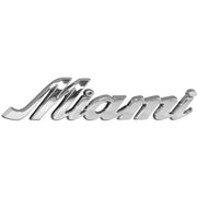 Miami - Kleiderschrank, 2türig und 1 Schublade, inkl Kleiderstange und 1 Boden, Soft-Close, Autometallic Lackierung, chromfarbene Griffe, Füsse und Logo aus hochwertigem Autoschriftzug, grau