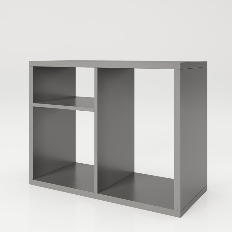 Fortuna - Bücherregal, Büroregal, Raumteiler mit 3 Fächern, asymmetrische Aufteilung