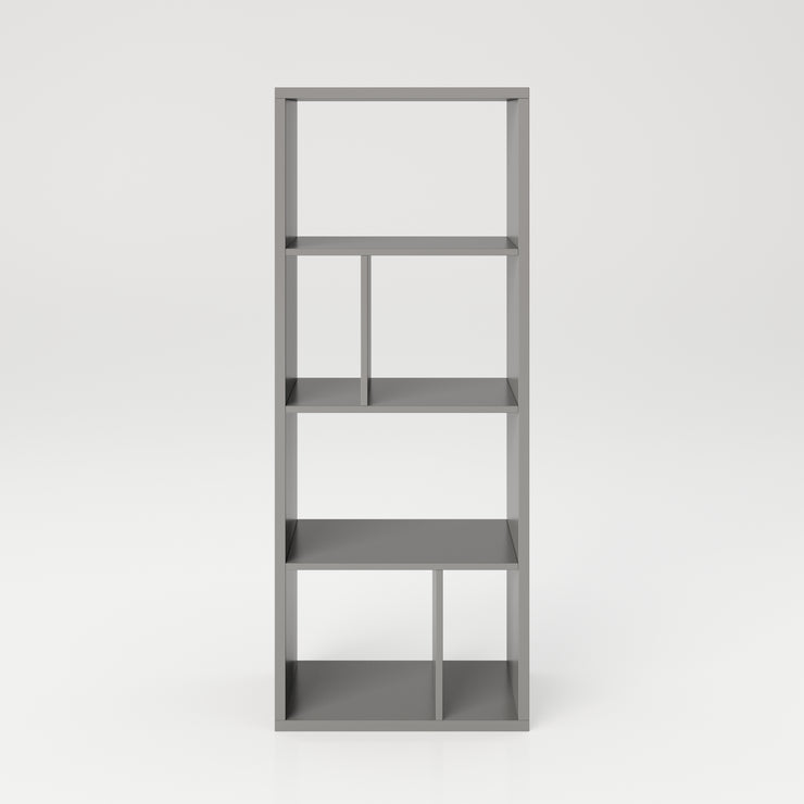 Fortuna - Bücherregal, Büroregal, Raumteiler mit 6 Fächern, asymmetrische Aufteilung