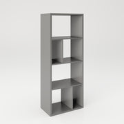 Fortuna - Bücherregal, Büroregal, Raumteiler mit 6 Fächern, asymmetrische Aufteilung