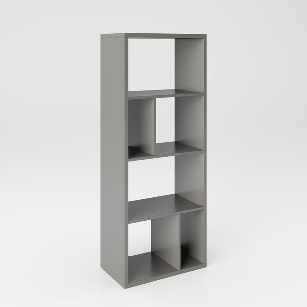 Fortuna - Bücherregal, Büroregal, Raumteiler mit 6 Fächern, asymmetrische Aufteilung