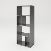 Fortuna - Bücherregal, Büroregal, Raumteiler mit 6 Fächern, asymmetrische Aufteilung