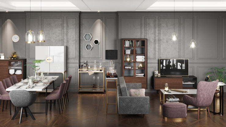 PLAYBOY - Wandregal "TAILOR" 3er Set, 6-eckiger Form, weiss mit farbiger Rückwand und PLAYBOY-Design,Regale - playboy